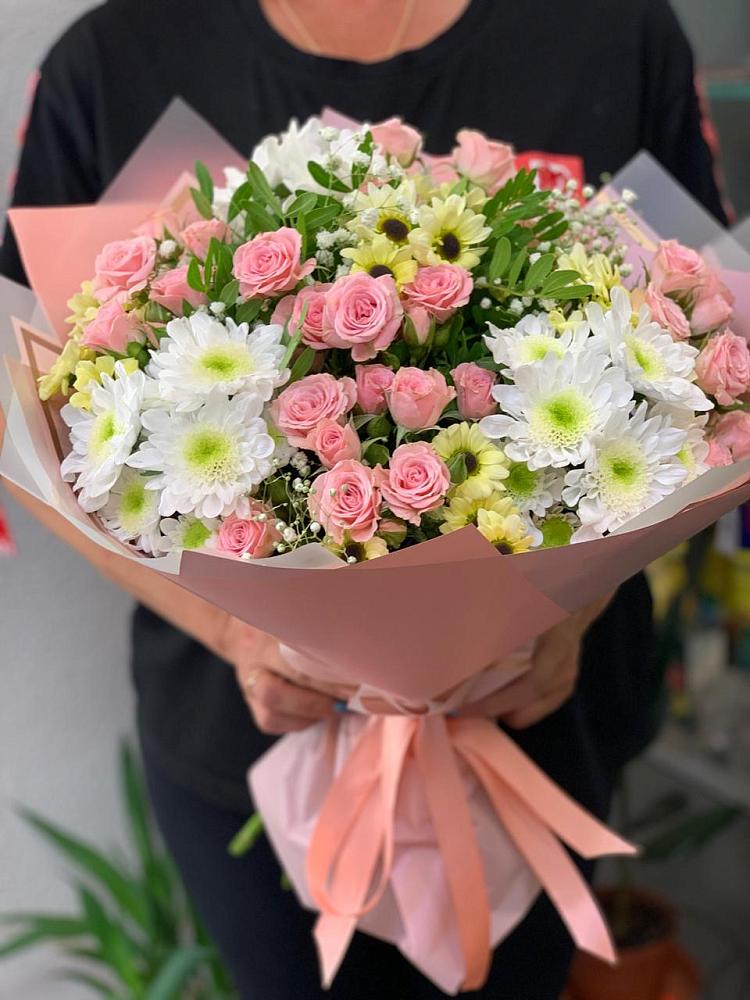 Букет цветов из: Розы и Хризантемы в Партизанске