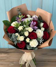 Букет цветов из:  Розы и Альстромерии в Партизанске