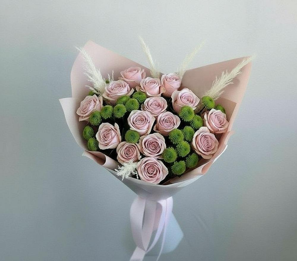 Букет цветов из: Розы и Хризантемы в Партизанске