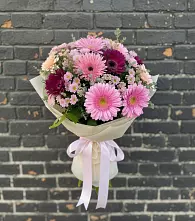 Букет цветов из:  Герберы и Хризантемы в Партизанске