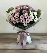 Букет цветов из:  Хризантемы и Розы в Партизанске