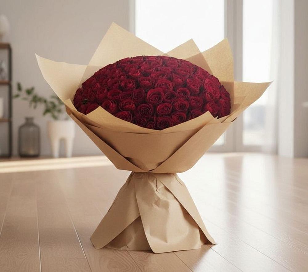 Букет 101 Красная роза в Партизанске