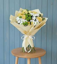 Букет цветов из:  Хризантемы и Розы в Партизанске