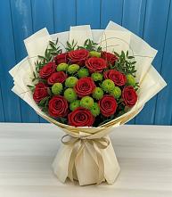 Букет цветов из:  Розы и Хризантемы в Партизанске