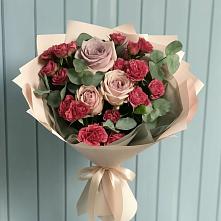 Букет цветов из:  Гвоздики и Розы в Партизанске