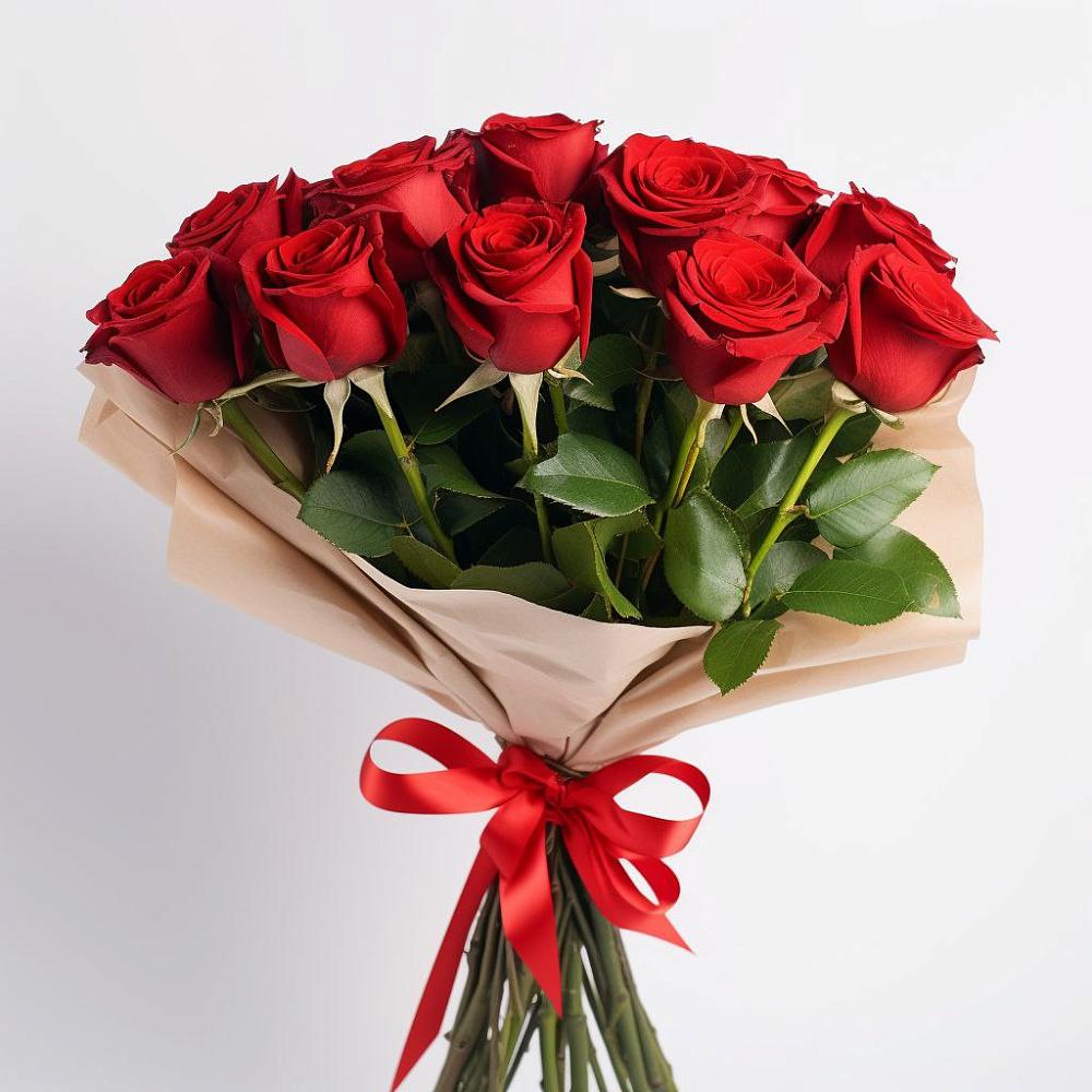Букет 11 Красных роз Эдлесс Лав в Партизанске