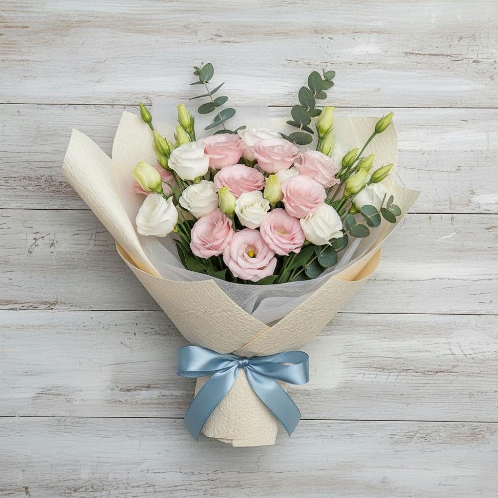 Букет цветов из: Лизиантусы в Партизанске